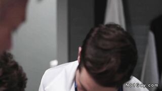 gay football players anal with doctor in locker room