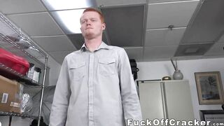 redhead guy tempted by cash pleasures a monster black dick