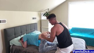 twink stepson fucked by angry stepdad for breaking rule