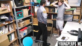 straight teen detained and fucked by officers raw cock