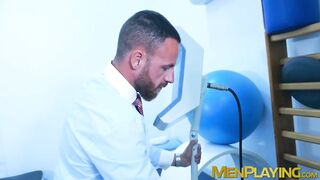 bearded businessman dani robles fucked raw by kinky doctor