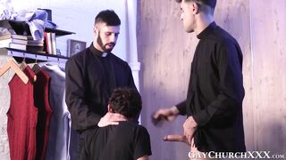 young catholic caught jerking off and threeway rawpounded