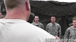 military men having ass pounding foursome orgy