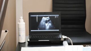 petite twink assfingered by doctor during ultrasound