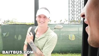 BAITBUS - Brad Davis didn't see Patrick Ridge Coming for his Dick Haha Bait Bus - BussyHunter.com