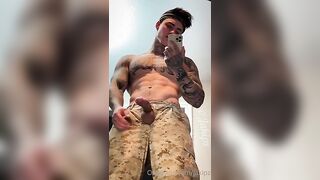 Quick solo jerk off Soldier Role play Jake Andrich Jakipz - BussyHunter.com