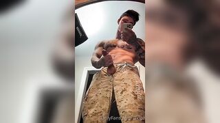 Quick solo jerk off Soldier Role play Jake Andrich Jakipz - BussyHunter.com