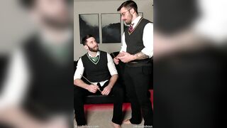 Kyle gives Jordan a blowjob Harry Potter Role Play JordanxBrandt KylexBrandt - BussyHunter.com