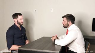 Jordan fucks Kyle Job Interview role play JordanxBrandt KylexBrandt - BussyHunter.com