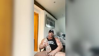 Fucking my fleshjack and jerking my cock Charlie London - BussyHunter.com