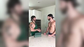 Kyle gives Jordan a blowjob Barista Roleplay JordanxBrandt KylexBrandt - BussyHunter.com