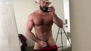 Cowboy fucking his Fleshlight and cumming in it Trace Trainer - BussyHunter.com