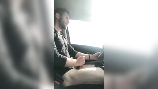 Jerking-off-while-going-for-a-drive-TheGrayMerchant