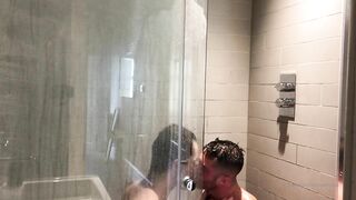 Mark London Showering with Michael Lucas - BussyHunter.com (Gay Porn Videos)