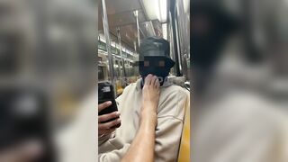 FS - NYCSexcapade - Public Transit Subway - Foot Fetish - BussyHunter.com (Gay Porn Videos)