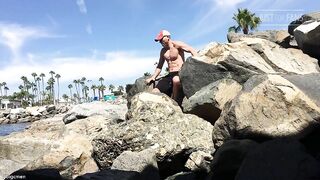 2018.08.31 - Jared Films Cory Jerkin & Eating His Own Cum Mid Bike Ride - BussyHunter.com (Gay Porn Videos)