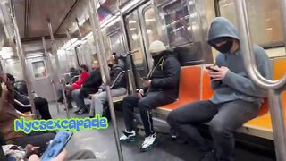 FS - NYCSexcapade - Public Transit Subway - Flashmob #3 - BussyHunter.com (Gay Porn Videos)