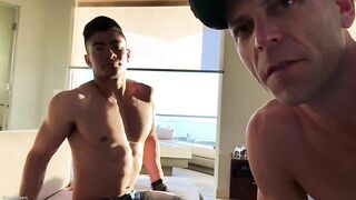 2018.03.13 - Big C Breeds Muscleboy On Balcony - BussyHunter.com (Gay Porn Videos)