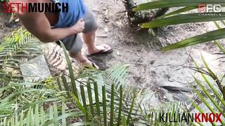 Fucking in the Foliage - BussyHunter.com (Gay Porn Videos xxx)