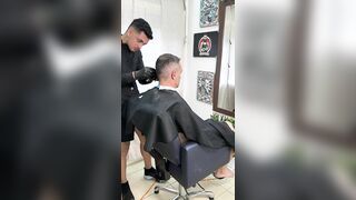 BarberShopPutao and daddy  - BussyHunter.com (Gay Porn Videos xxx)