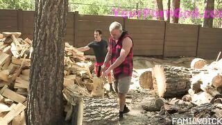 chopping wood marcus rivers dale savage greg mckeon - BussyHunter.com (Gay Porn Videos xxx)