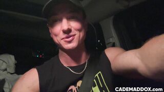 CadeMaddox - Parking Lot Cum Dump - gay sex porn video