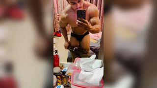 Sexy Teasing front of mirror - gay sex porn video