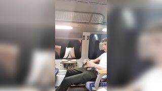 jaden big jerks off on the train - gay sex porn video