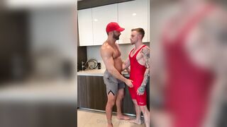 Jett Wayne Blowing YesBrawn - gay sex porn video