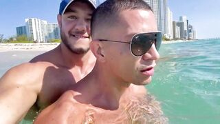 Fitnessfreak unleashed - Nudie Beach Day - Meeting Latin Alfred - gay sex porn video