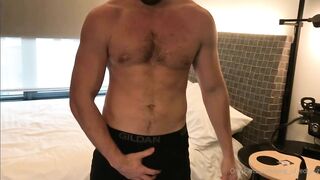 Hairy Calvin gets edge - gay sex porn video