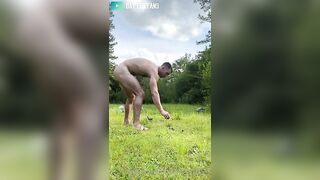Hitting some golf balls while showing off my naked body Gerard Colville striker278278 - Gay Fans BussyHunter.com