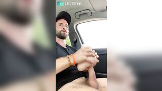 Fucking my toy in my car till I cum Aingeru - Gay Fans BussyHunter.com