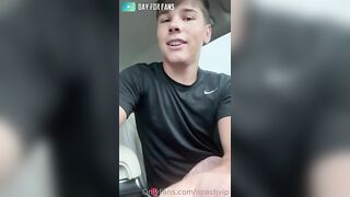 Jerking off in my car and cumming over myself Ashton Wright opash - Gay Fans BussyHunter.com