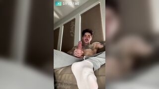 Stroking my big cock while talking dirty and cumming over myself Jake Andrich Jakipz - Gay Fans BussyHunter.com