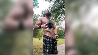 Showing off my rock hard cock Thane Rivers thaneriversdaily - Gay Fans BussyHunter.com