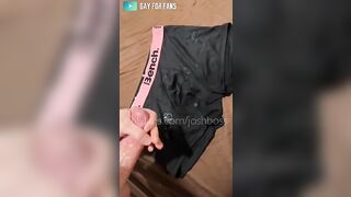 Cumming over my underwear compilation Josh Boss JoshBoss - Gay Fans BussyHunter.com