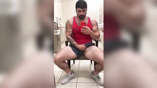 Jerking off in the bathroom and shooting my load over the mirror JordanxBrandt - Gay Fans BussyHunter.com