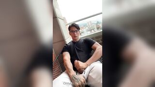 Jerking off while on my balcony Will Molina Mylow - Gay Fans BussyHunter.com