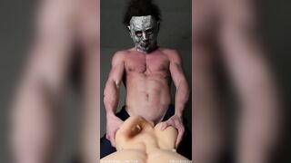 Troy jerks off in a Michael Myers mask TroyxBrandt Halloween Special - Gay Fans BussyHunter.com