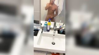 Quick solo jerk off before a shower Mark Tanner - Gay Fans BussyHunter.com