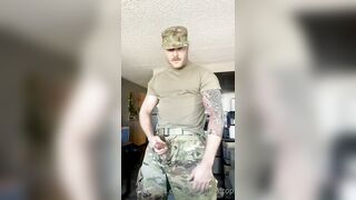 Using my toy till I cum while wearing my uniform Luca Hunter dirtytattedtop - Gay Fans BussyHunter.com