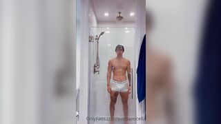 Having a shower in my underwear Evan Lamicella - Gay Fans BussyHunter.com