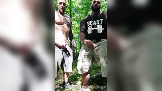 Jerking off outside with a mate Gerald Gschiel Hairy_Musclebear - Gay Fans BussyHunter.com