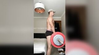 Working out in my underwear gymladchris69 - Gay Fans BussyHunter.com