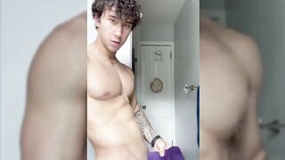 Being a tease with my towel after a shower Evan Lamicella - Gay Fans BussyHunter.com