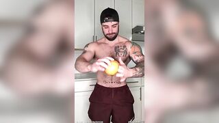 Jordan fucks a grapefruit JordanxBrandt - Gay Fans BussyHunter.com