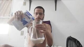 gainer boy drinking a lot milk nathan nz - gay video