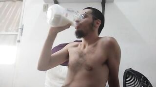 gainer boy drinking a lot milk nathan nz - gay video