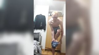 putting on multiple boxers and briefs on myself and then making my tiny ass a bit bigger peter bony - gay video